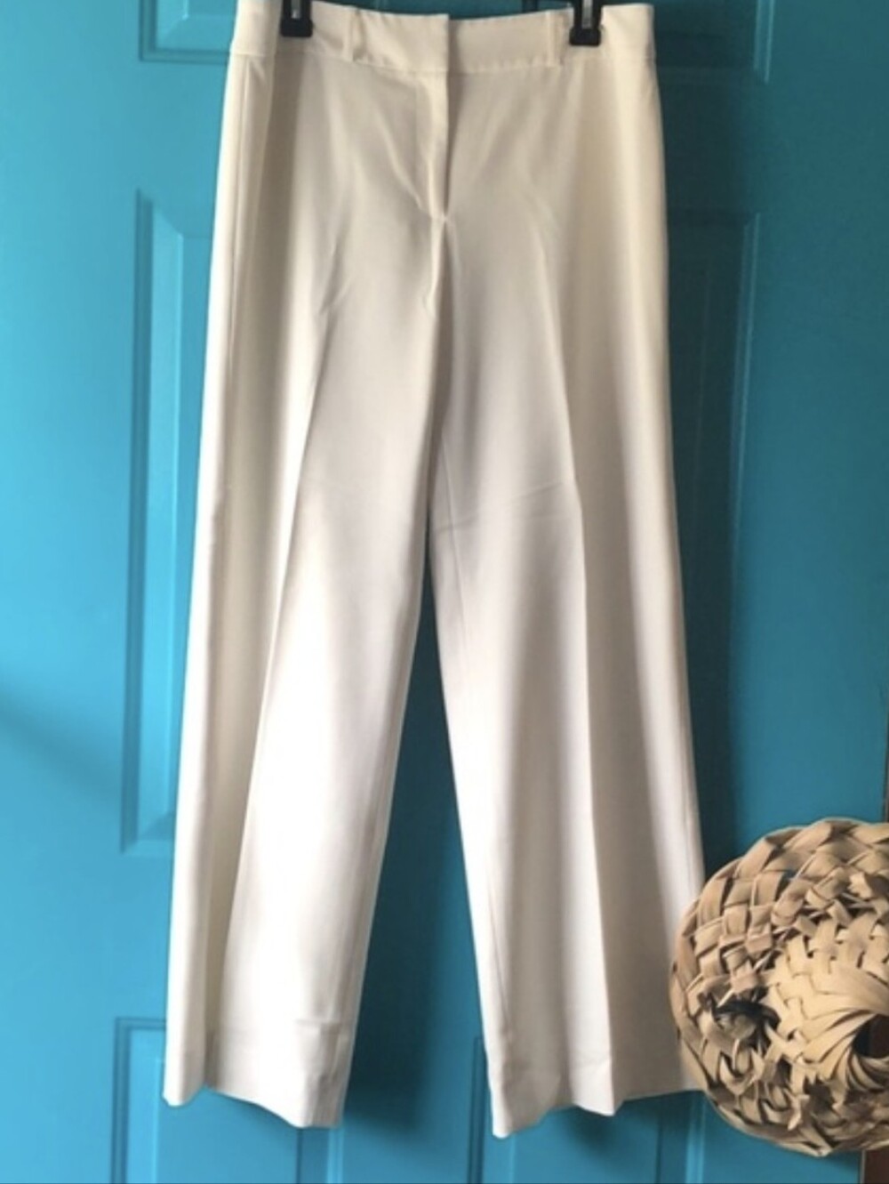 Jones NY | Classic Wide-Leg Cream Trousers